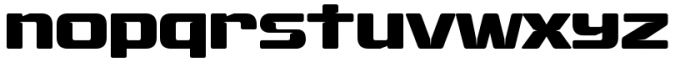 Fuel Uni Extended Bold Font LOWERCASE