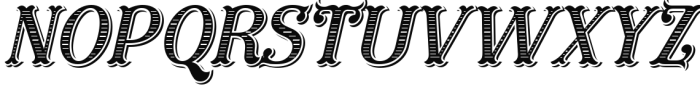 Furius Title Italic Font UPPERCASE