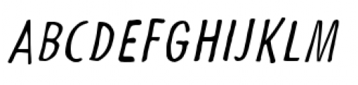 Futuramano Condensed Light Italic Font UPPERCASE