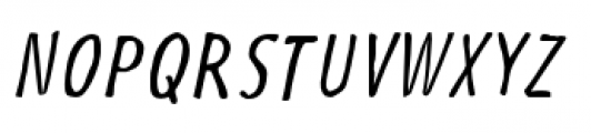 Futuramano Condensed Light Italic Font UPPERCASE