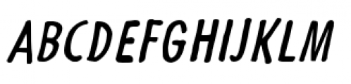 Futuramano Condensed Plain Italic Font UPPERCASE