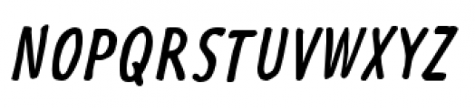 Futuramano Condensed Plain Italic Font UPPERCASE