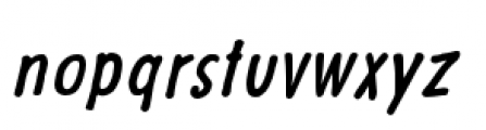 Futuramano Condensed Plain Italic Font LOWERCASE