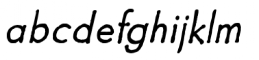 Futuramano Light Italic Font LOWERCASE