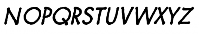 Futuramano Plain Italic Font UPPERCASE