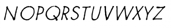 Futuramano Thin Italic Font UPPERCASE