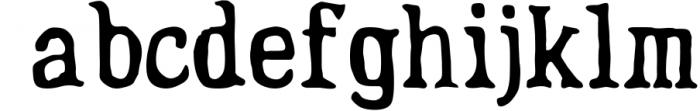 Fuzzy family 1 Font LOWERCASE