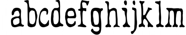 Fuzzy family Font LOWERCASE