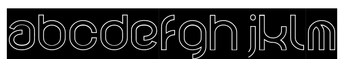FUNRECORD-Hollow-Inverse Font LOWERCASE
