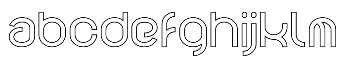 FUNRECORD-Hollow Font LOWERCASE