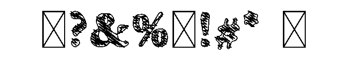 Fubbick Sketch Font OTHER CHARS