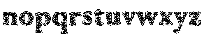 Fubbick Sketch Font LOWERCASE