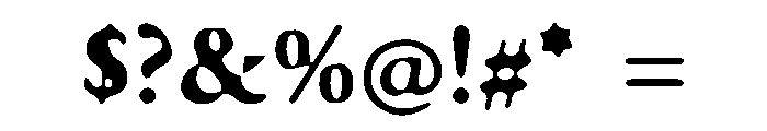 Fubbick Font OTHER CHARS