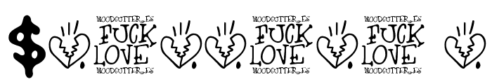 Fuck Love Font OTHER CHARS