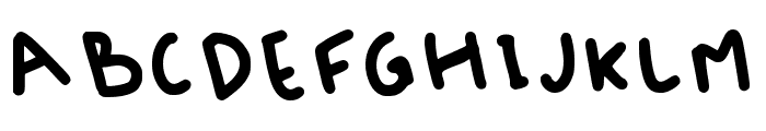 Fuffy Regular Font UPPERCASE