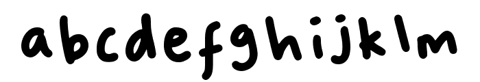 Fuffy Regular Font LOWERCASE