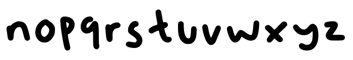 Fuffy Regular Font LOWERCASE