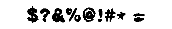 FuglyStick Font OTHER CHARS