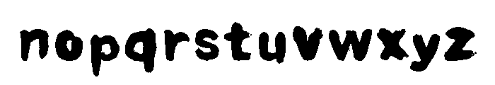 FuglyStick Font LOWERCASE
