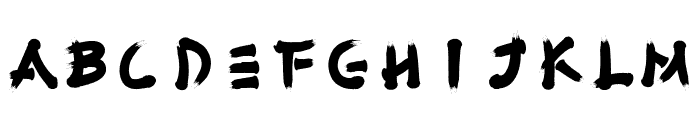 Fujimaru Regular Font UPPERCASE