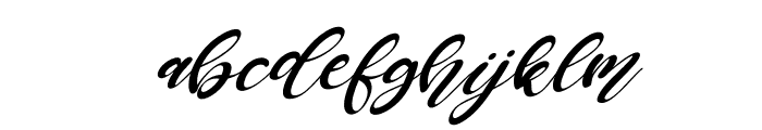 Fullmoon Italic Font LOWERCASE