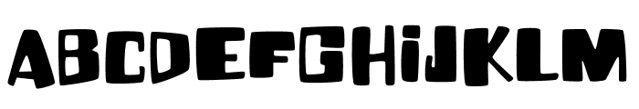 Fun Blob Font UPPERCASE