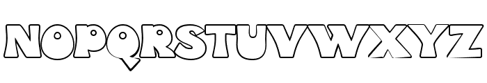 Funk Gibson DEMO Outline Font UPPERCASE