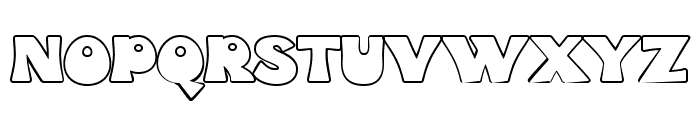 Funk Gibson DEMO Outline Font LOWERCASE