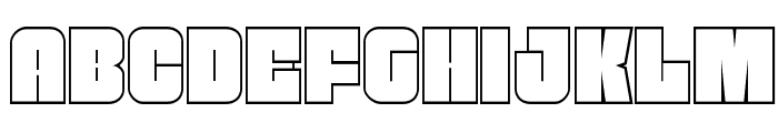 Funk Machine Outline Font UPPERCASE