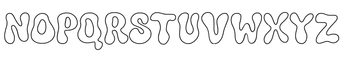 Funkie Retro Outline Font LOWERCASE