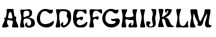 Funkley Free Regular Font UPPERCASE