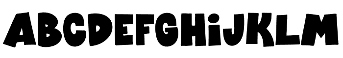 Funky Crack Font UPPERCASE
