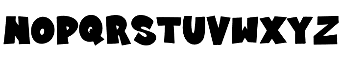 Funky Crack Font UPPERCASE