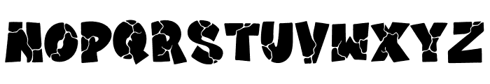 Funky Crack Font LOWERCASE