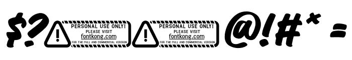 Funky PERSONAL USE ONLY! Font OTHER CHARS