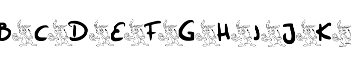 Funny Bunny Font UPPERCASE