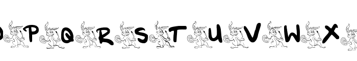 Funny Bunny Font UPPERCASE