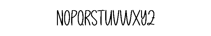 Funny Christmas Font LOWERCASE
