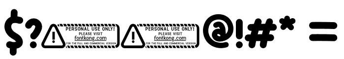 Funny PERSONAL USE ONLY! Font OTHER CHARS