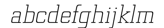 Funtauna Light Oblique Font LOWERCASE