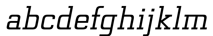 Funtauna Oblique Font LOWERCASE