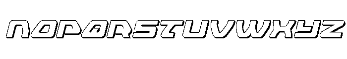 Furian 3D Italic Font UPPERCASE