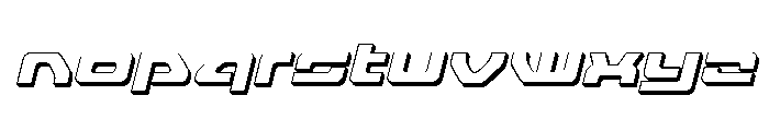 Furian 3D Italic Font LOWERCASE