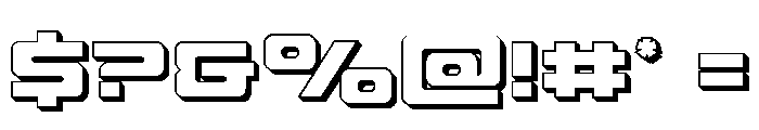 Furian 3D Font OTHER CHARS