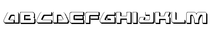 Furian 3D Font UPPERCASE