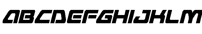 Furian Condensed Italic Font UPPERCASE