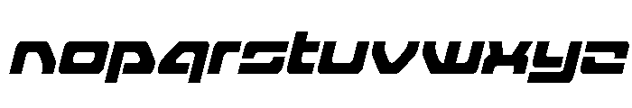 Furian Condensed Italic Font LOWERCASE