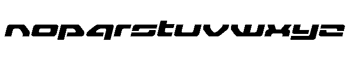 Furian Expanded Italic Font LOWERCASE