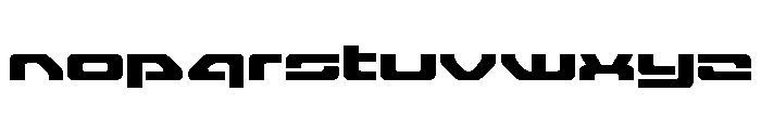 Furian Expanded Font LOWERCASE