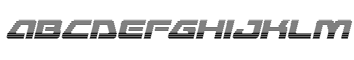 Furian Gradient Italic Font UPPERCASE
